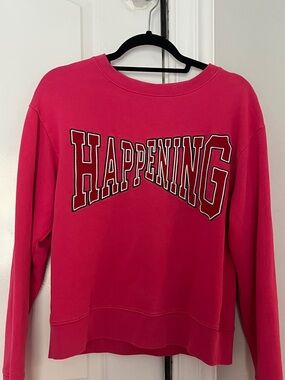 SANDRO Paris rasberry Happening Sweatshirt